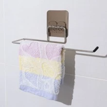 1 Hộp đựng khăn giấy bằng thép không gỉ, Hộp đựng khăn giấy không đục lỗ đơn giản cho nhà bếp - Bạc - Xem 8