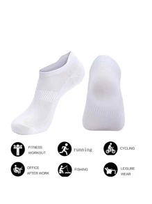 Tất thể thao ngoài trời 3 đôi tất thể thao thoáng khí chắc chắn - trắng - Xem 4