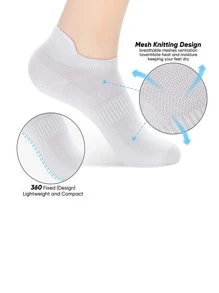Tất thể thao ngoài trời 3 đôi tất thể thao thoáng khí chắc chắn - trắng - Xem 3