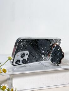 Glitter Phone Case - Black - View 3