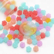 100pcs/pack Macaron-colored Cat Paw Shaped Mini Sealing Wax Beads - Multicolor - View 1