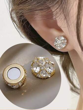 1對磁性球夾式耳環