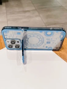 Tương thích với Ốp lưng iPhone 14 Pro Max có nắp camera (Tương thích với MagSafe) Ốp lưng điện thoại từ tính có chân đế tích hợp, Ốp lưng chống sốc bằng silicon lỏng Tương thích với iPhone 14 Pro 6.1 inch và 14 Pro Max 6.7 inch - Màu xanh lam - Xem 2