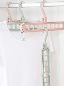 Móc treo đồ 9 lỗ màu hồng - Hồng - Xem 1