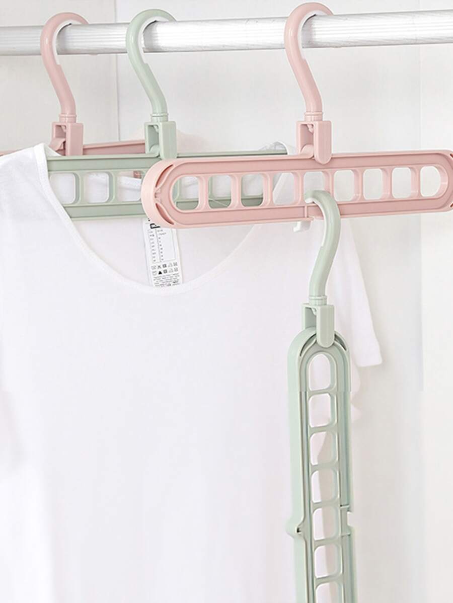 Móc treo đồ 9 lỗ màu hồng - Hồng - Xem 1