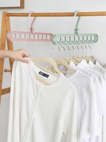 Móc treo đồ 9 lỗ màu hồng - Hồng - Xem 3