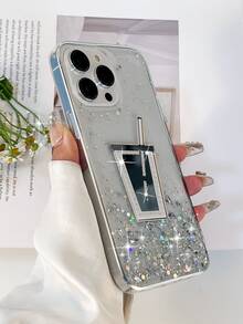 Drinking Bottle Decor Clear Phone Case - White - View 4