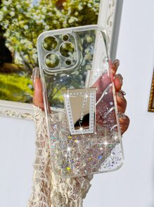 Drinking Bottle Decor Clear Phone Case - White - View 1
