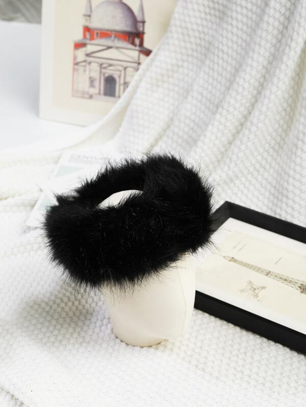 Solid Fuzzy Winter Fluffy Hat Vintage