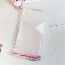 100入組10*21厘米OPP自粘透明袋，用於照片卡和禮品包裝 - 無色 - 查看 5