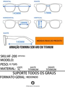 Women Eyeglasses - 銀色 - 查看 3