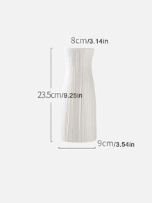 1 chiếc bình hoa nhựa kiểu Bắc Âu dùng trang trí phòng khách, kiểu dáng sáng tạo và tối giản, tươi mới và đơn giản. - trắng - Xem 2