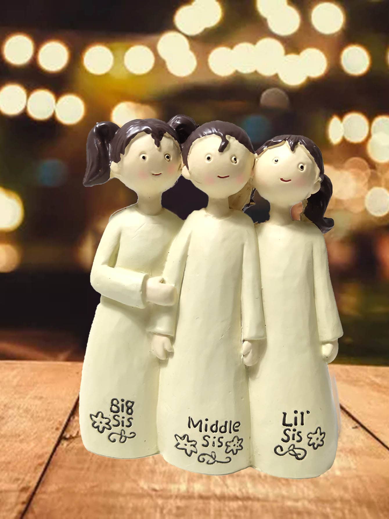 1入組樹脂工藝品 - 卡其色 - 查看 1