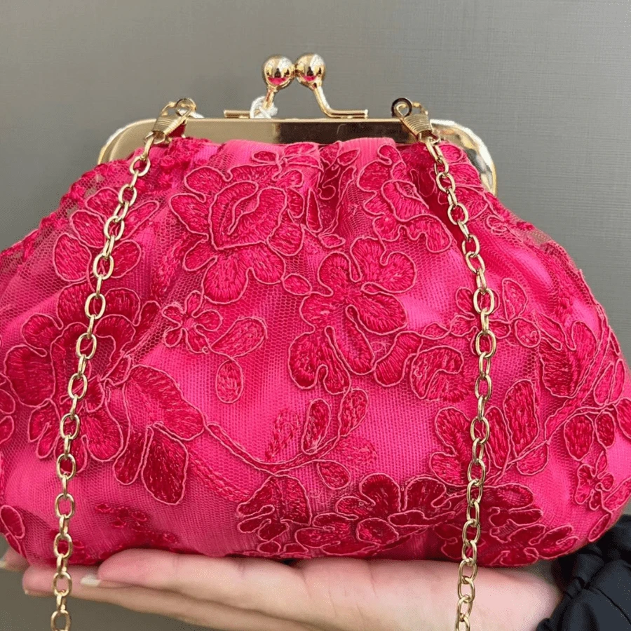 Women Evening Bags - Pink - View 1