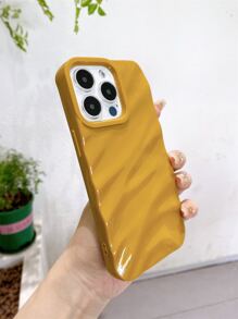 màu trơn Sóng nước Textured Ốp lưng & bao da điện thoại - Màu vàng - Xem 3