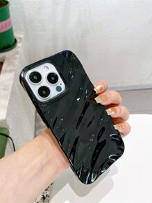 màu trơn Sóng nước Textured Ốp lưng & bao da điện thoại - màu đen - Xem 6