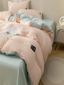 Funda de edredón sin relleno lisa - Rosa Pálido - Ver 6