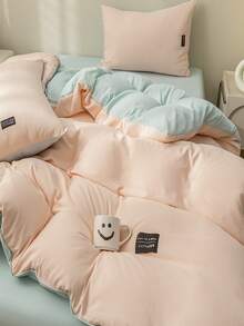 Funda de edredón sin relleno lisa - Rosa Pálido - Ver 7