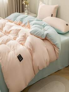 Funda de edredón sin relleno lisa - Rosa Pálido - Ver 4