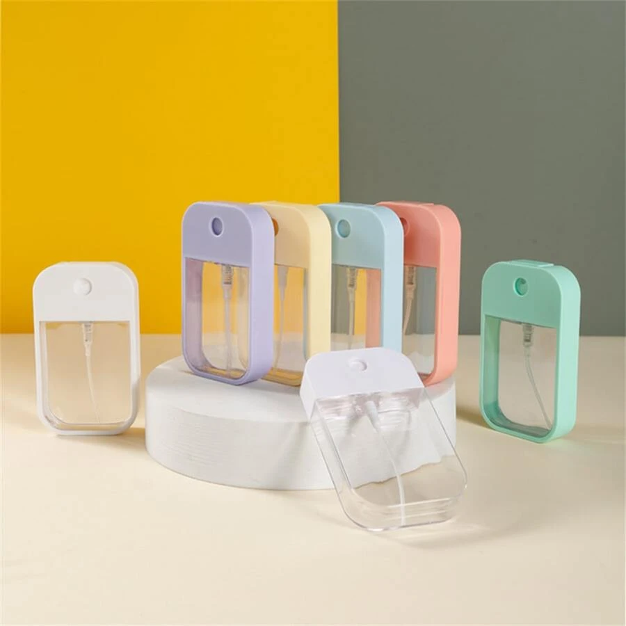 便攜式噴霧瓶/卡形香水瓶/保濕噴霧瓶/旅行化妝品洗漱用品容器，可補充香水，洗手液 - 綠色 - 查看 1