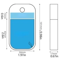 便攜式噴霧瓶/卡形香水瓶/保濕噴霧瓶/旅行化妝品洗漱用品容器，可補充香水，洗手液 - 綠色 - 查看 6