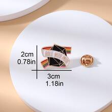 1入組合金自豪彩虹琺瑯胸針適用於情侶中性適用於裝飾用品 - 彩色 - 查看 2