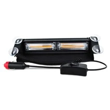 Torreta Estrobo Visera Led Cob 6 Funciones Ámbar Emergencia Seguridad - Blanco - Ver 1