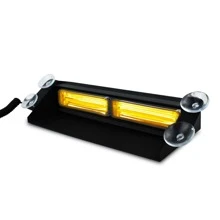Torreta Estrobo Visera Led Cob 6 Funciones Ámbar Emergencia Seguridad - Blanco - Ver 2