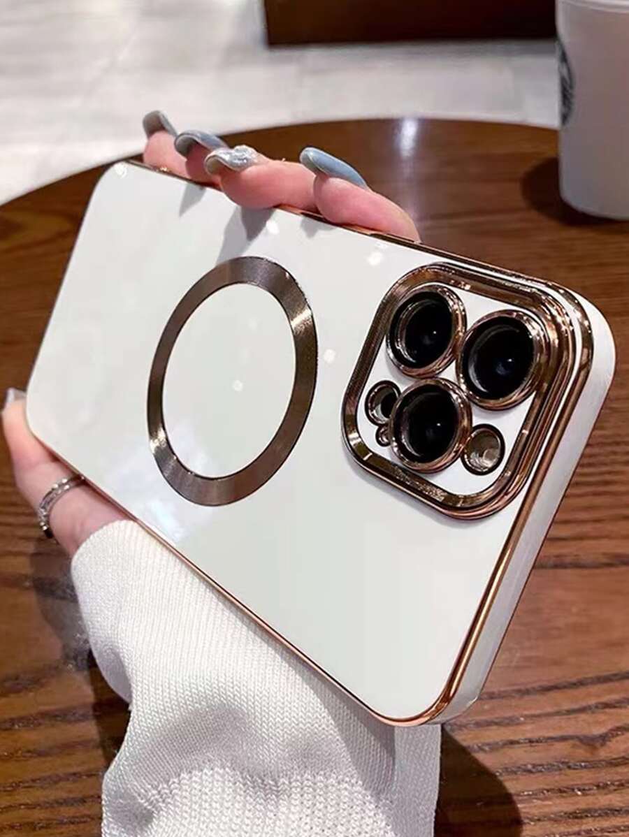 苹果磁吸简约手机壳 适用于 15/15Pro/15Plus/15Promax 防水防震防摔防刮 - 白色 - 查看 1