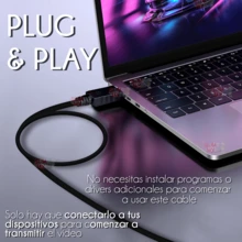Cable Displayport Macho De 1.5 Metros DP 1.1 Para PC Alta Resolución - Negro - Ver 8