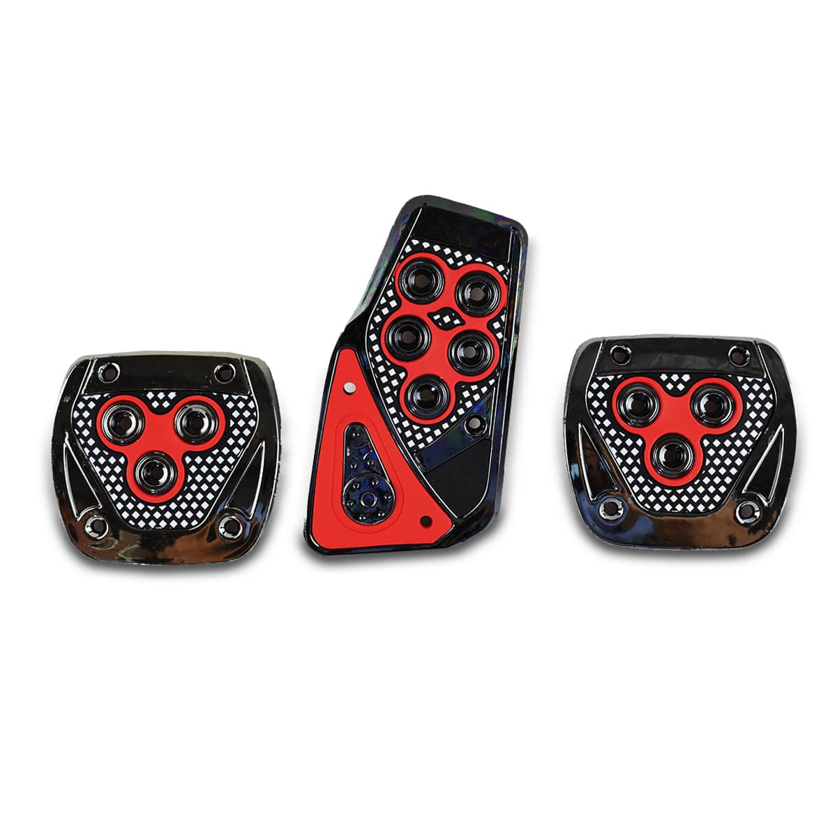 Cubre Pedal Automotriz Universal Estándar Deportivo - Rojo - Ver 1