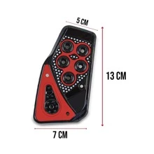 Cubre Pedal Automotriz Universal Estándar Deportivo - Rojo - Ver 7