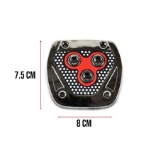 Cubre Pedal Automotriz Universal Estándar Deportivo - Rojo - Ver 8