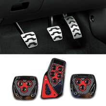 Cubre Pedal Automotriz Universal Estándar Deportivo - Rojo - Ver 9