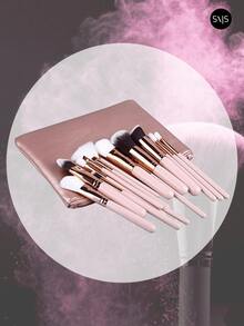 Juego de brochas de maquillaje set de 8 brochas para maquillaje - Beis - Ver 4