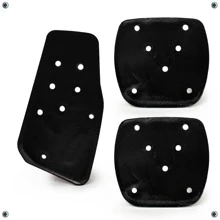 Cubre Pedal Automotriz Universal Estándar Deportivo - Rojo y blanco - Ver 4