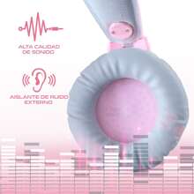 Audífonos Diadema Gamer Pink Jack 3.5 mm con Micrófono para PC Laptop Consolas PS4 PS5 Xbox One Xbox Series X/S - Rosa - Ver 5
