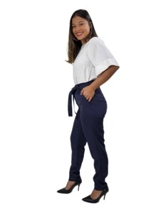 Women Pants - 藍色 - 查看 2