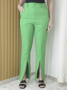 Women Pants - 綠色 - 查看 3