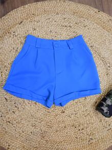 Women Shorts - Blue - View 1