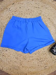 Women Shorts - Blue - View 3