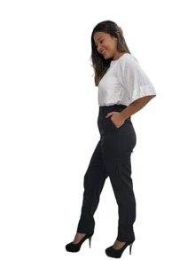 Women Pants - 黑色 - 查看 2