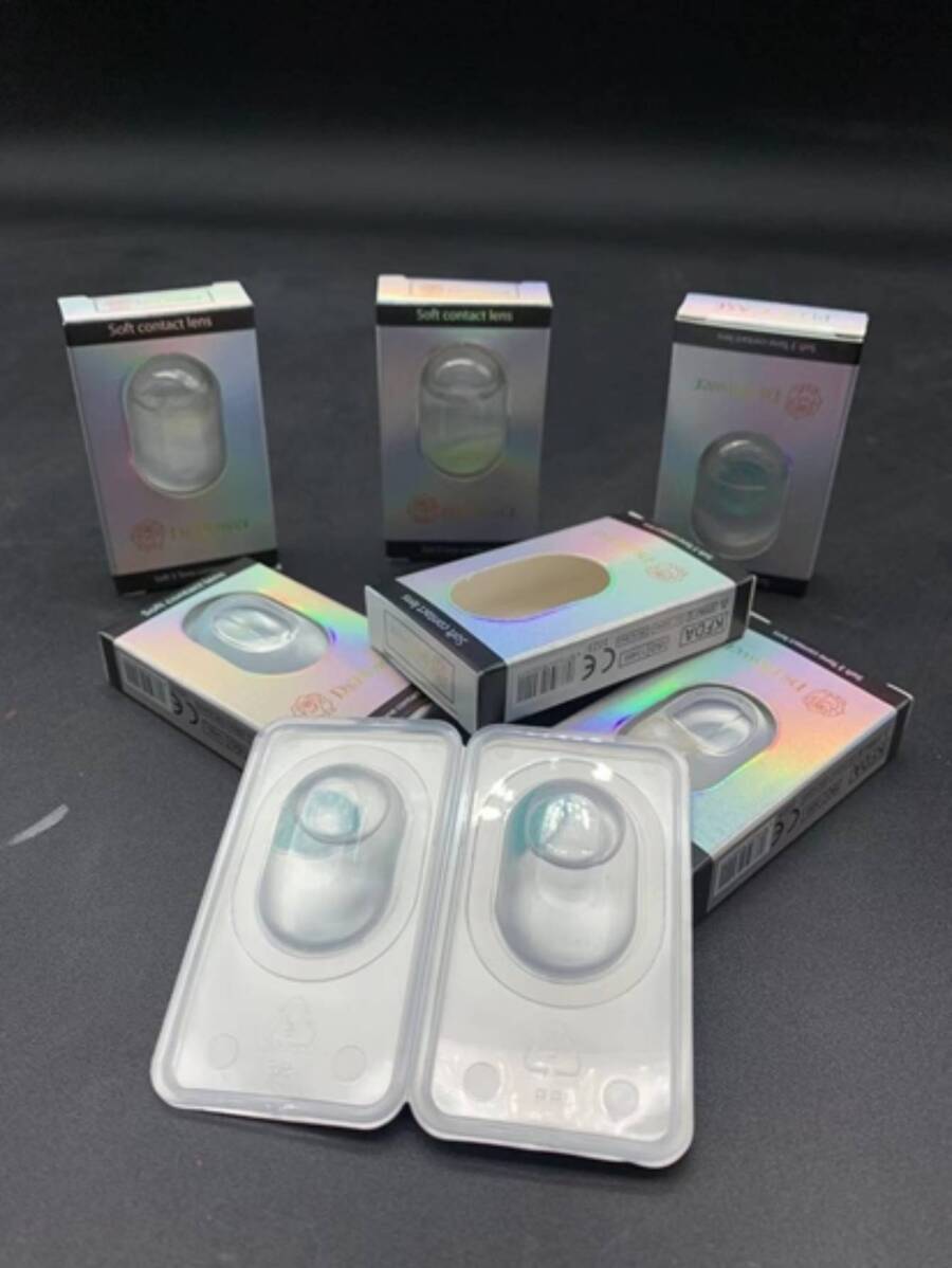 24 PCS DS.  FLOWER  BEAUTIFUL PUPIL LENTES DE CONTACTO  PARA LA PROTECCIÓN OCULAR, LANZAMIENTO DIARIO