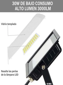 Ultrathin Led Reflector 30w Warm White Light - White - View 5