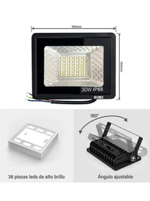Ultrathin Led Reflector 30w Warm White Light - White - View 6