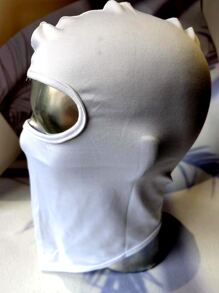 1 件户外弹力快干拉法帽面罩，适合骑自行车、骑摩托车、徒步旅行、滑雪、雪地摩托 - 有黑色、蓝色、绿色、白色、粉色、紫色可选 - 白色 - 查看 3