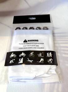 1 件户外弹力快干拉法帽面罩，适合骑自行车、骑摩托车、徒步旅行、滑雪、雪地摩托 - 有黑色、蓝色、绿色、白色、粉色、紫色可选 - 白色 - 查看 5