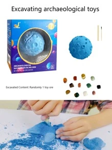1set ABS Excavating Archaeological Toy, Creative Blue Planet Design Toy For Home - Army Green - View 1
