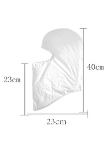 1 件户外弹力快干拉法帽面罩，适合骑自行车、骑摩托车、徒步旅行、滑雪、雪地摩托 - 有黑色、蓝色、绿色、白色、粉色、紫色可选 - 白色 - 查看 6