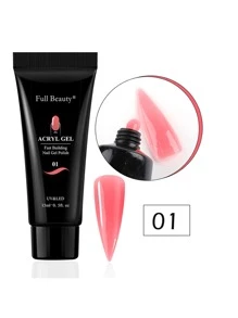 FULL BEAUTY 15ml 丙烯酸凝胶用于指甲快速构建指甲延长凝胶指甲彩绘清漆用于修指甲半永久性 UV 抛光设计